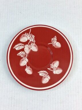 Starbucks 2007 Red Strawberry Saucer Dish Plate